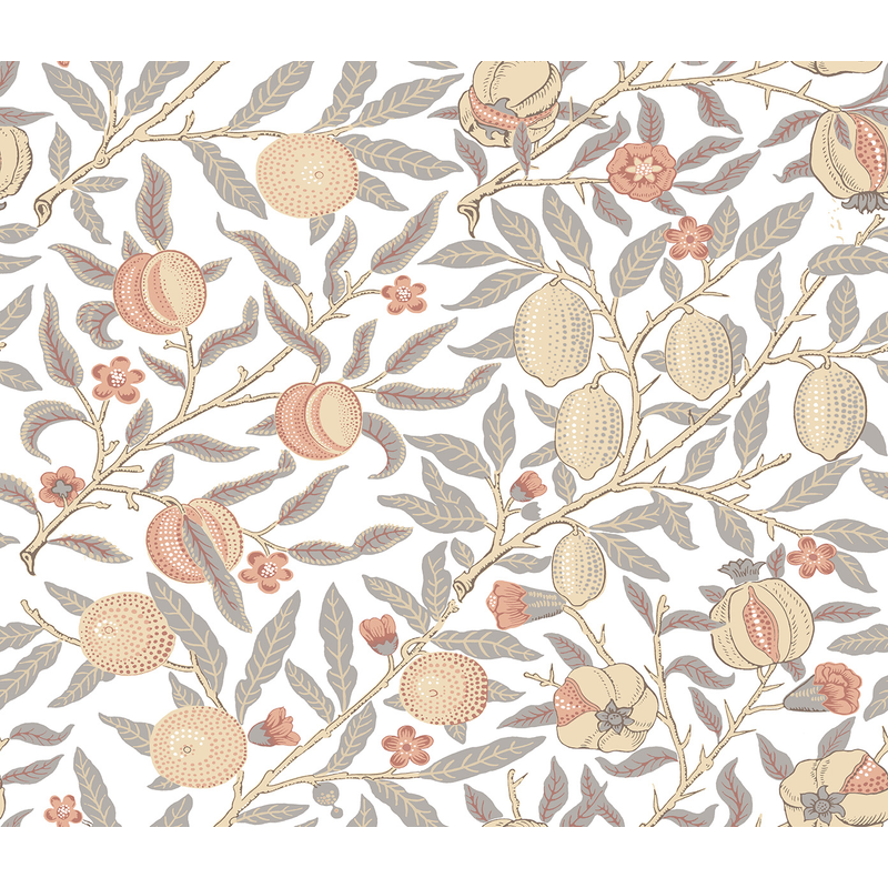 Nextwall Tapet Självhäftande Pomegranate Nextwall Daydream Grey & Melon, Rulle 5,5 M X 53 Cm