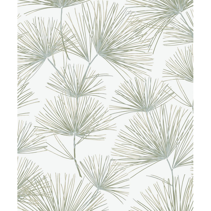 Nextwall Tapet Självhäftande Pine Needles Nextwall Aloe Green, Rulle 5,5 M X 53 Cm