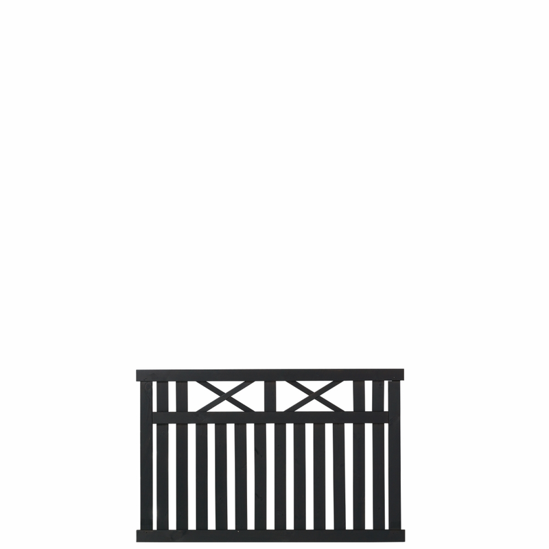 Plus Staket Vinesse 150x96 Cm  Svart