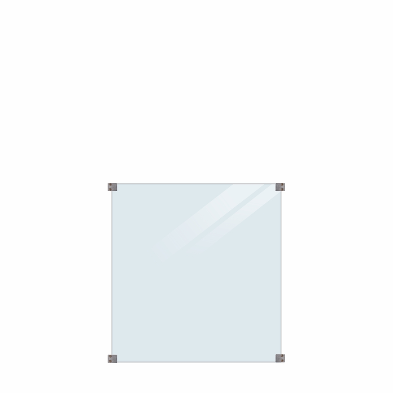 Plus Glasstaket Laminerat 90x91 Cm  Klart