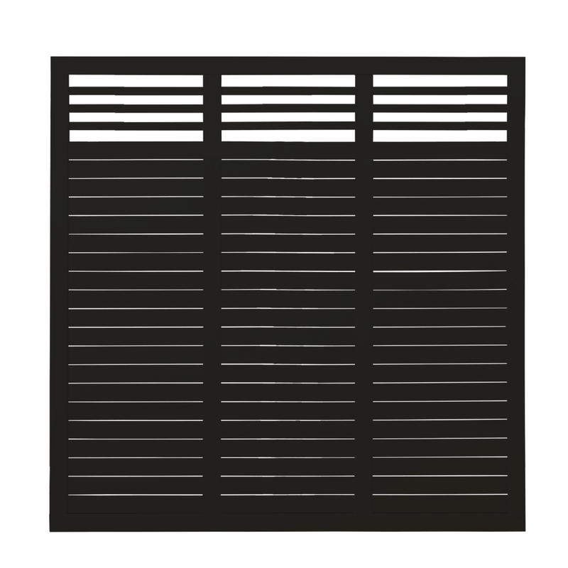 Plus Staket Decora  180x180 Cm, Svart