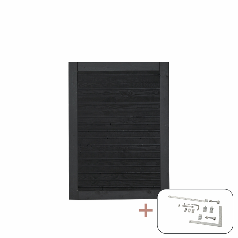 Plus Grind Plank Enkel  100×125 Cm, Svart