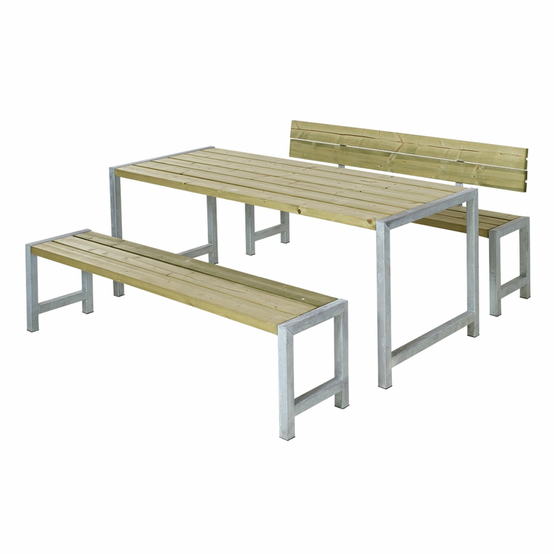 Plus Plankset Med 1 Ryggstöd 186 Cm  Tryckimpregnerat
