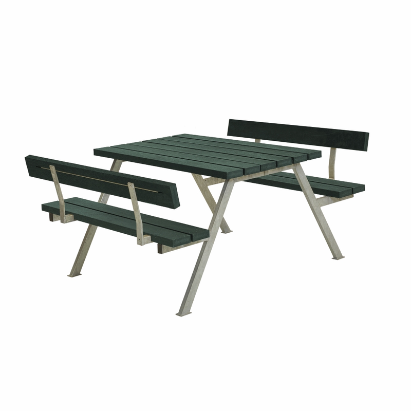 Plus Bänkset Alpha Med 2 Ryggstöd  118 Cm, Retex - Grön