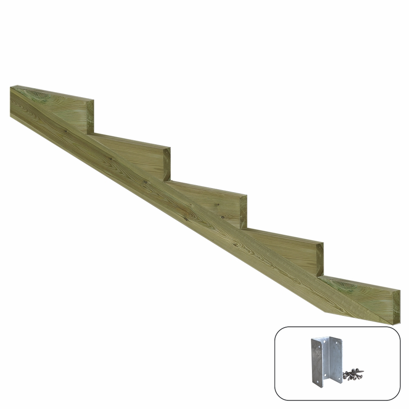 Plus Trappsteg 19º Granträ Trappstegsdjup 39 Cm
