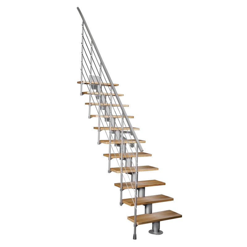 Atrium Trappa Dixi 6 Atrium Grå, Bok, 80 Cm