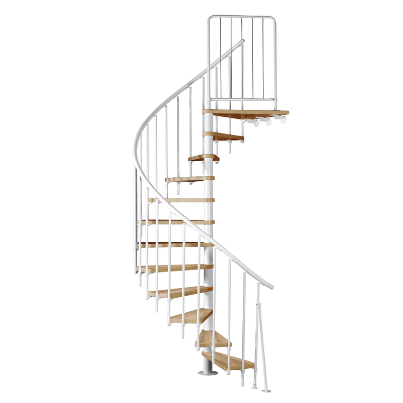 Atrium Spiraltrappa Novo Atrium Vit, Ek, 140 Cm