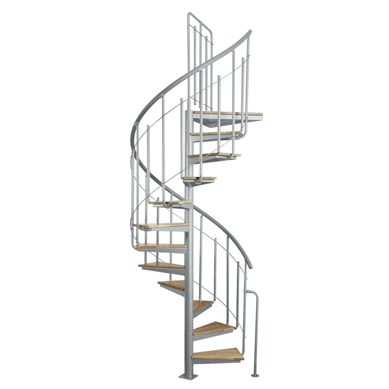 Atrium Spiraltrappa Solo Vertical Atrium Grå, Bok