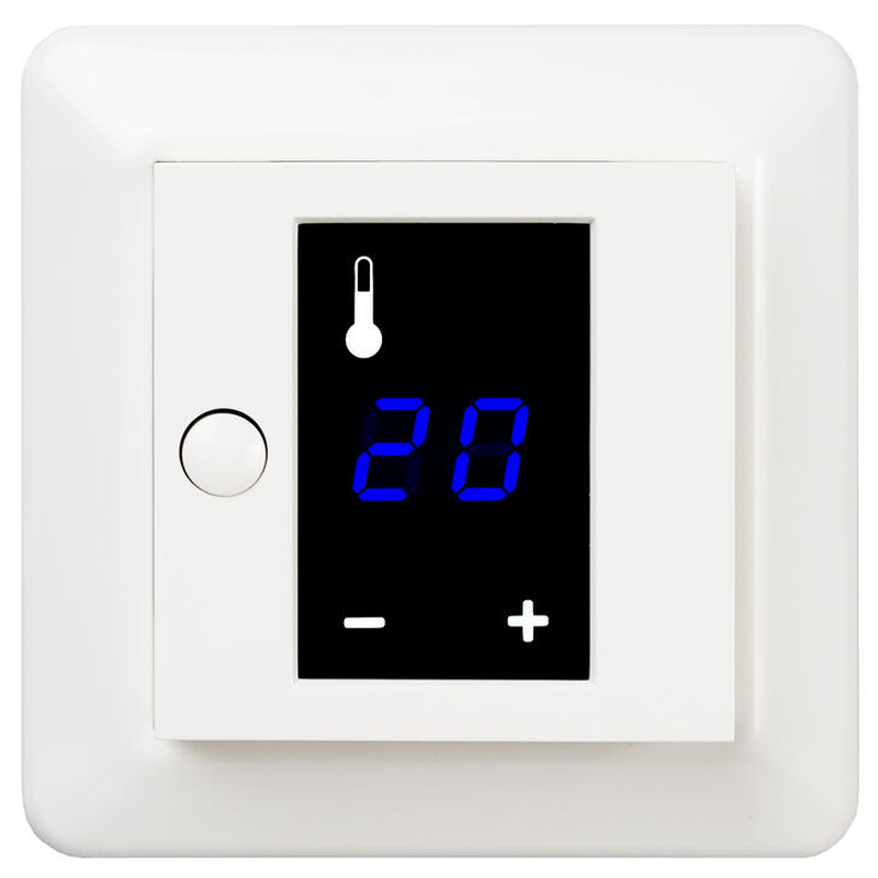 Elko Termostat Touchdisplay 3600 W Rs Elko Fjällvit