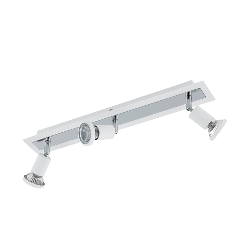 Eglo Spotlight Sarria Med 3 Lampor  Vit, Krom