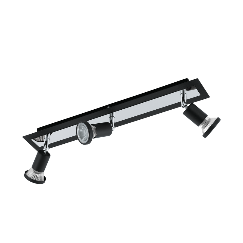 Eglo Spotlight Sarria Med 3 Lampor  Svart, Krom