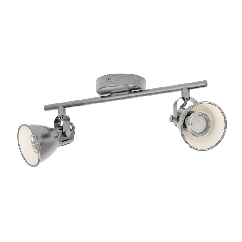 Eglo Spotlight Seras Med 2 Lampor  Nickel-antik/creme
