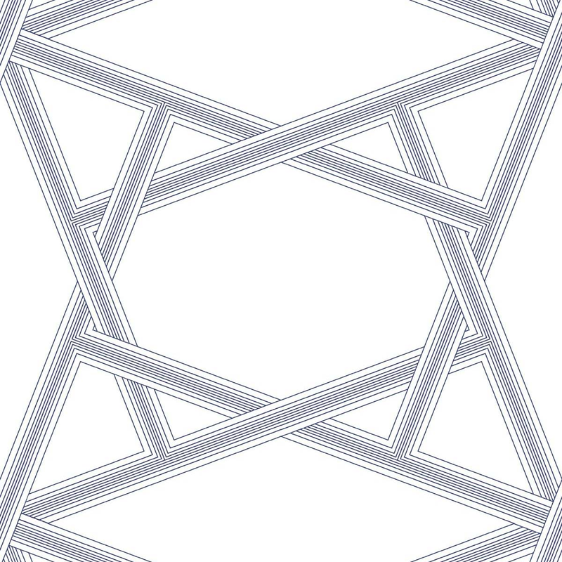Nextwall Tapetprov Självhäftande Crossroads Geo Nextwall Navy Blue, Tapetprov A4