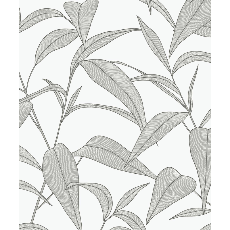 Nextwall Tapetprov Självhäftande Pinstripe Leaf Trail Nextwall Greystone, Tapetprov A4
