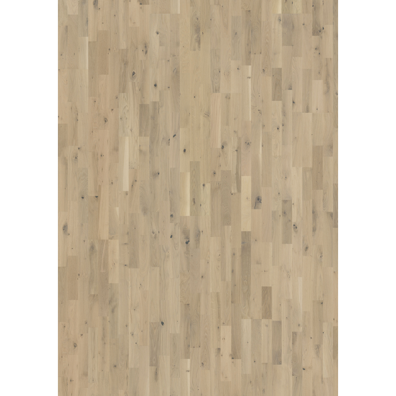 Kährs Golvprov Lamellparkett Frosted Oat Strip  Ek, Ultramatt Lack, Borstad, Naturvit