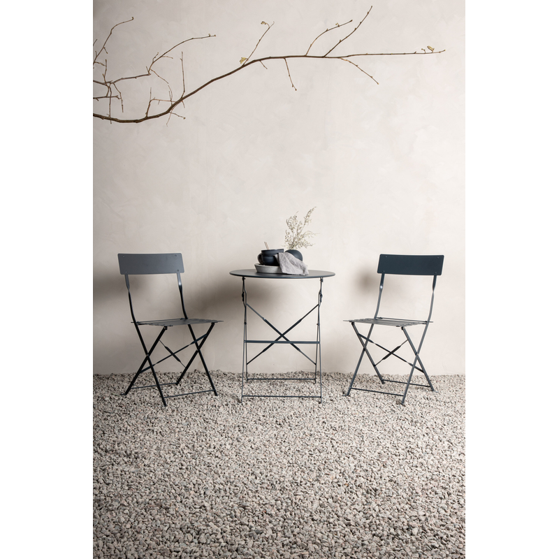 Venture Home Cafeset Marseille Venture Home Table: ⌀60 Chair: D: 45 H: 80 W: 42, Stål