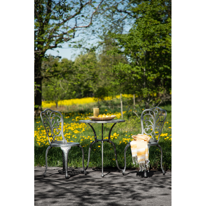Venture Home Cafeset Nandin Venture Home 100% Aluminum, Table: ⌀60 Chair: D: 52 H: 88 W: 42