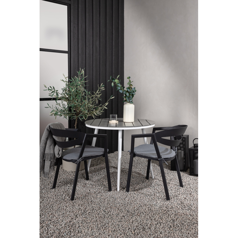Venture Home Matgrupp Break, Slit Venture Home 48cm, Bord: ⌀90 Stol: 62*76*59