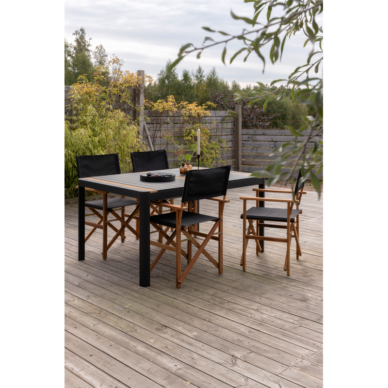 Venture Home Matgrupp Togo, Marion Venture Home Akacia,aluminum,teak, Bord: 75*150*90 Stol: 55*90*53