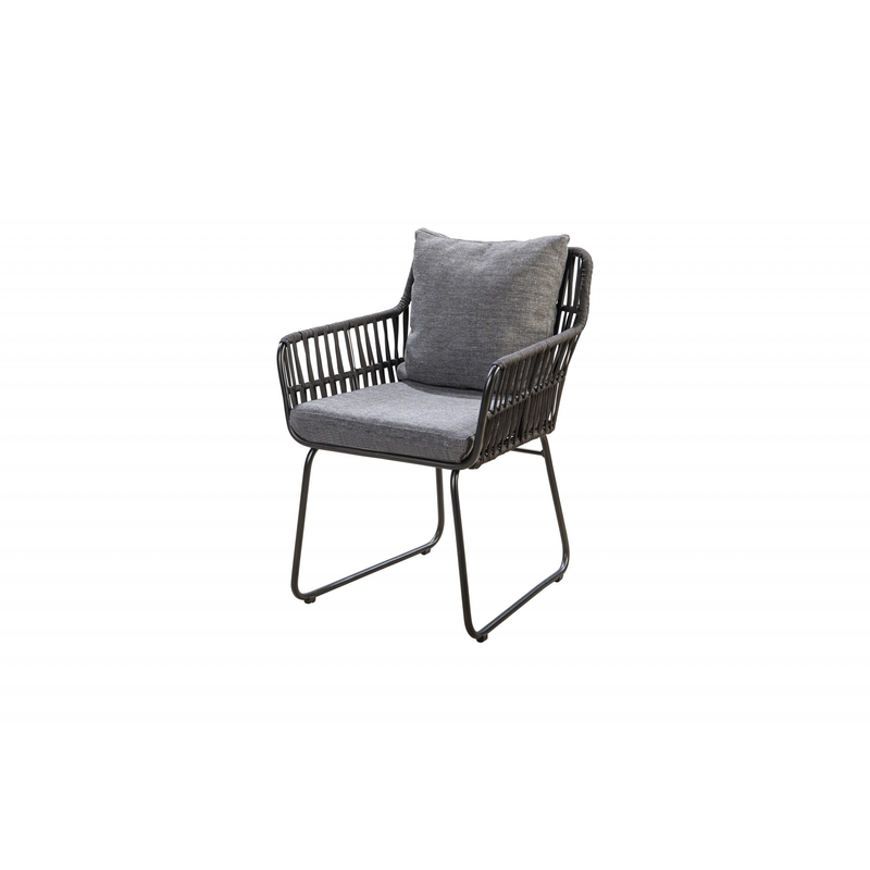 Baltic Garden Utomhusfotölj Levanto Grå 2-pack