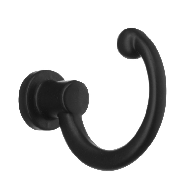 Beslagsboden Väggkrok Enkel Piratform  42 Mm, Svart