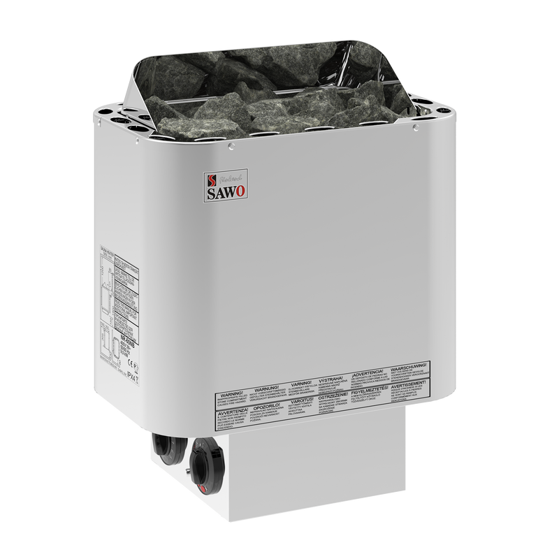Sawo Elektrisk Bastuaggregat Rostfri Nordex Premium 3p-1p Sawo 4,5 Kw (3-6 M3), Nb, Inbyggd Styrning (inkl. Timer Och Termostat)