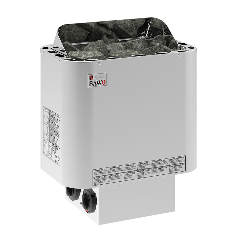 Sawo Elektrisk Bastuaggregat Rostfri Nordex Premium 3p-1p Sawo 6 Kw (5-8 M3), Nb, Inbyggd Styrning (inkl. Timer Och Termostat)