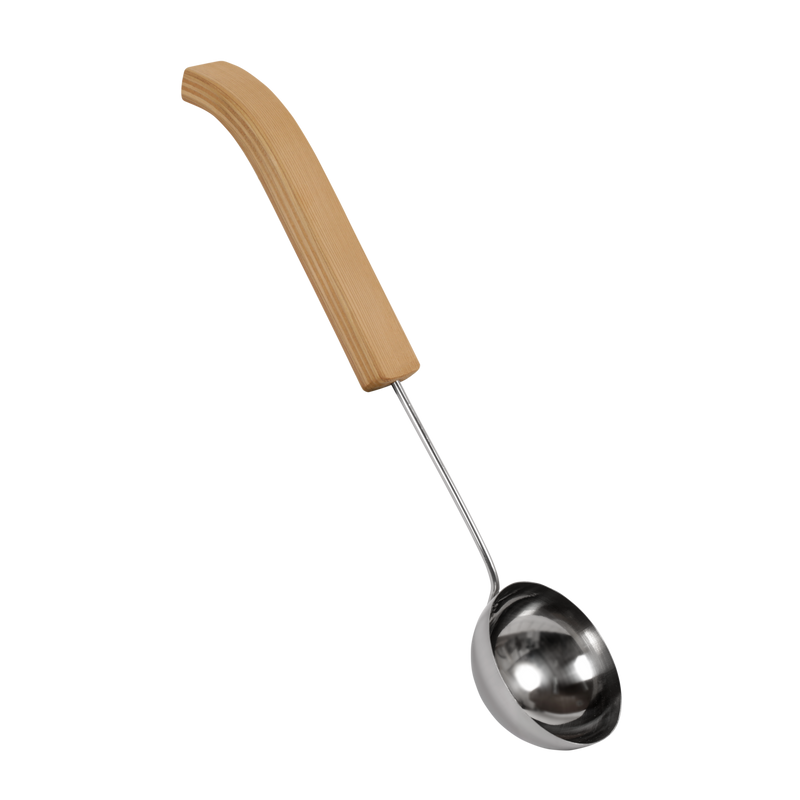 Sawo Bastuslev Böjt Handtag Rostfritt Stål 46 Cm Sawo Cederträ