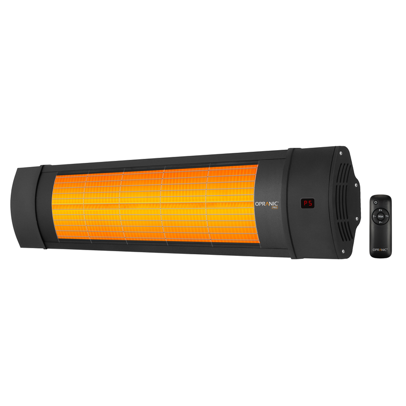 Opranic Infravärmare Pro V70r 2300w Ir-x Ip65 Fjärrkontroll Timer  Svart