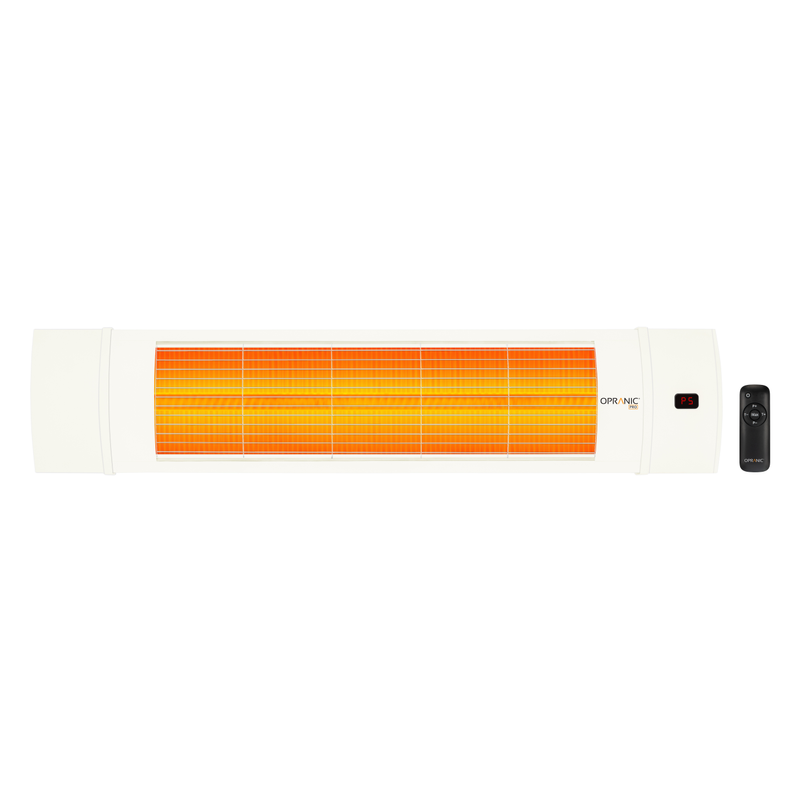 Opranic Infravärmare Pro V70r 2300w Ir-x Ip65 Fjärrkontroll Timer  Vit