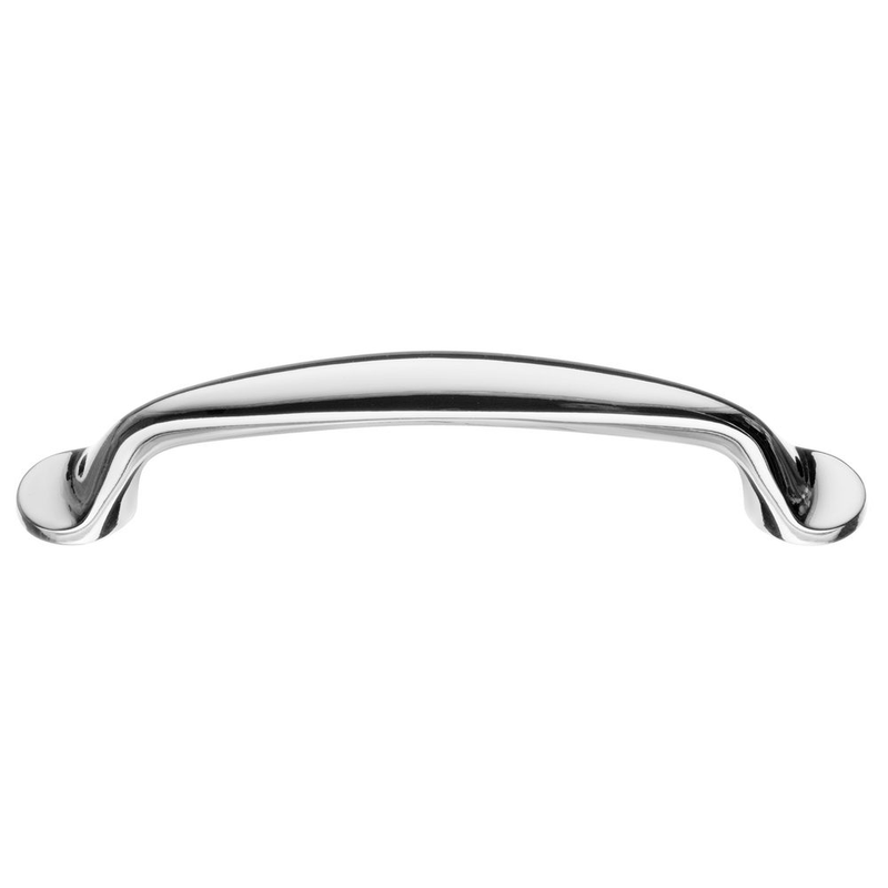 Beslagsboden Lådhandtag U-form 96 Mm  Polerad Krom