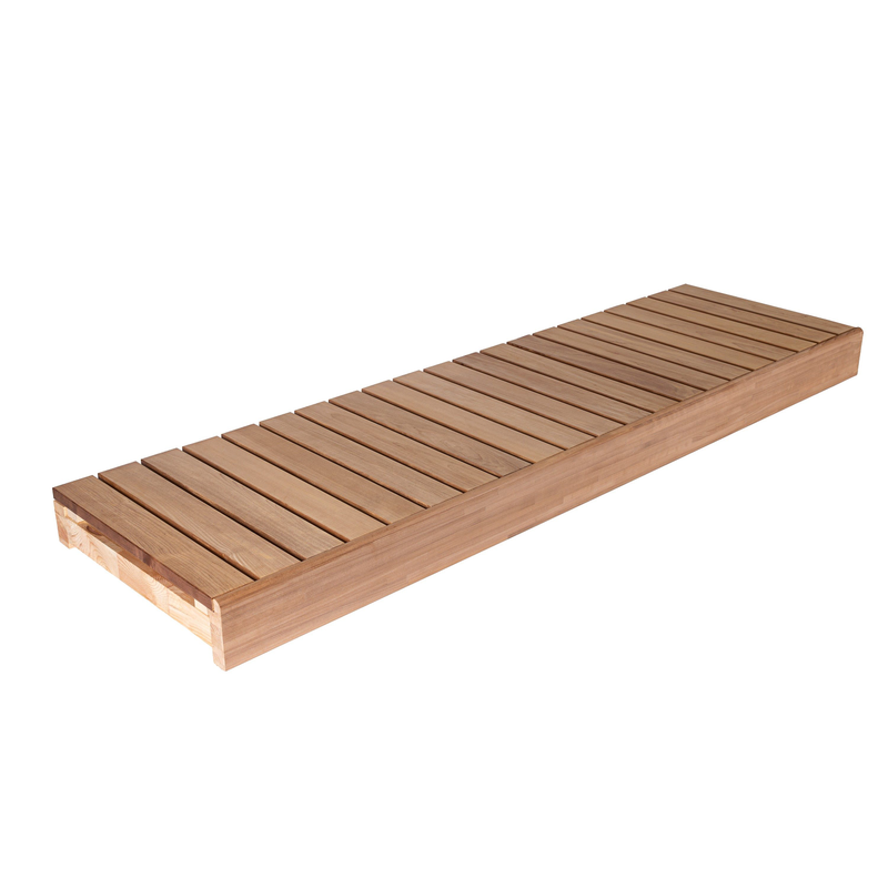 Thermory Bänkmodul Bastu 140 Mm Frontboard Fingerskarvad Och Limmad Thermory Termo Asp, 600x2100 Mm