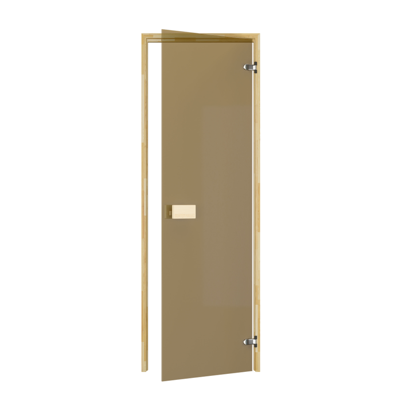 Thermory Bastudörr Classic Thermory 8x20 Dm, Högerhandsdörr, Tall, Brons