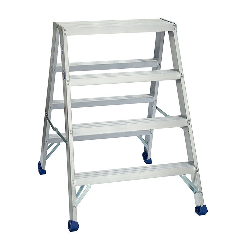 Skeppshultstegen Arbetsbock 4-steg Skeppshult Höjd Till Plattform 945 Mm, 4 Steg, Aluminium, Hopfällbar 1035 Mm