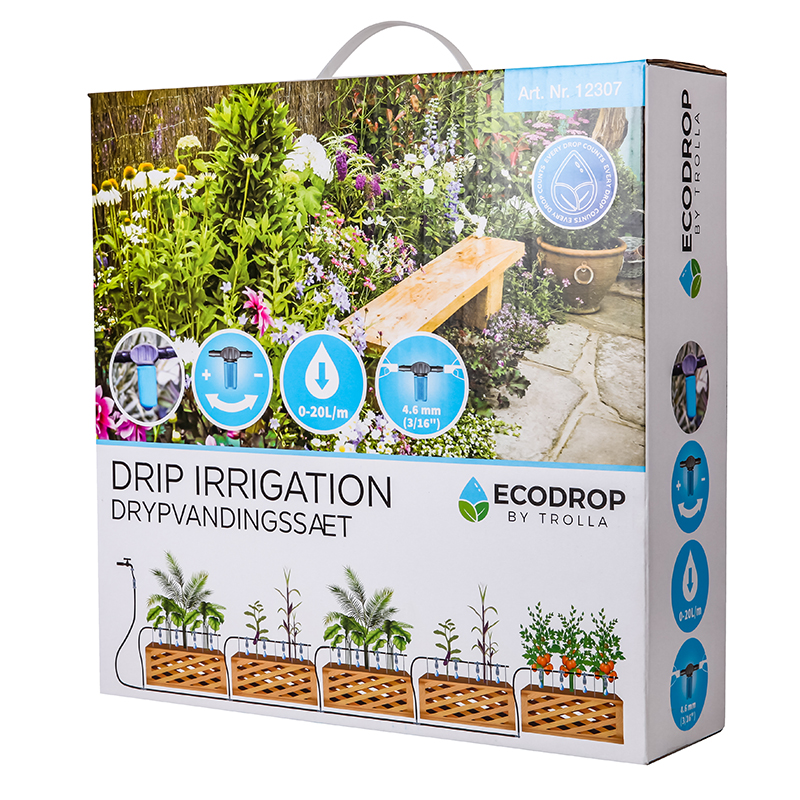 Trolla Droppsystem 3 Ecodrop  Droppbevattningssytem För Upp Till 5 Plantbäddar
