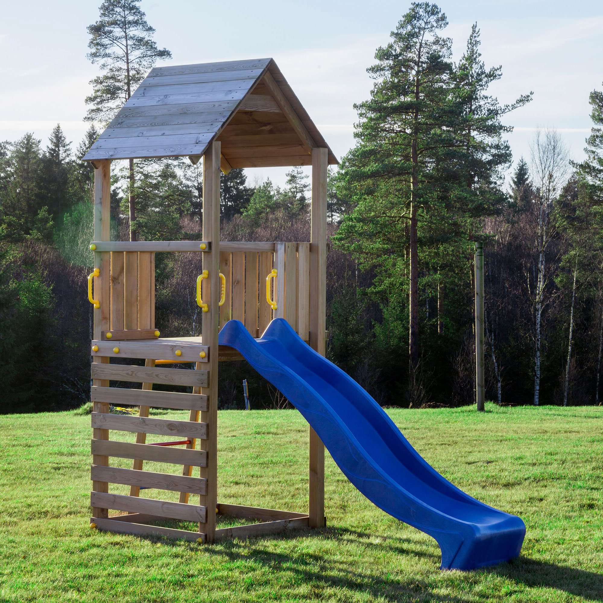 Lekborg 1 Liten  Inklusive Blå Rutschkana