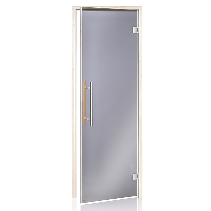 Saunasweden Bastudörr Benelux Asp Grått Glas Sauna Sweden Grått Glas, 7x19dm, Aspkarm