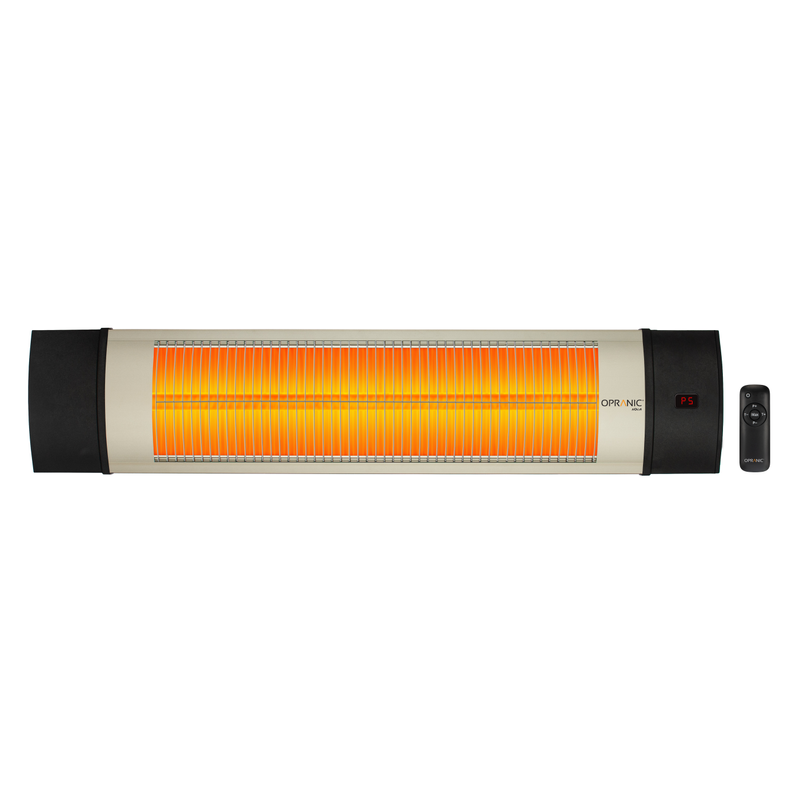 Opranic Infravärmare Nova V50r 2300w Ir-x Ip65 Fjärrkontroll Timer Champagne  19,5 X 91,5 X 9 Cm, Ip65