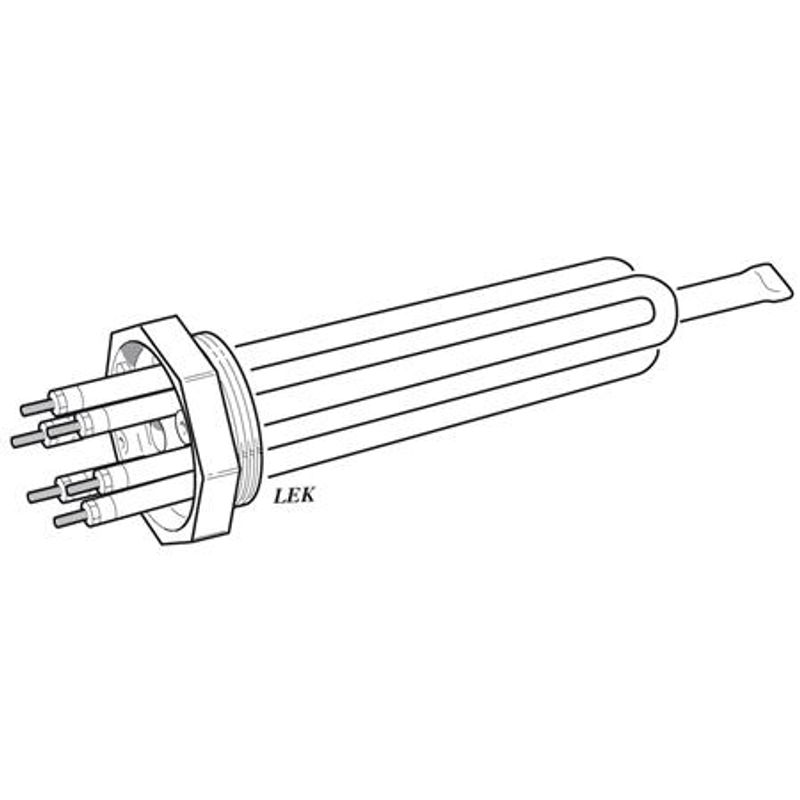 Nibe Elpatron För Värmesystem Iu33 R50 2250 W 230/400 V  Koppar