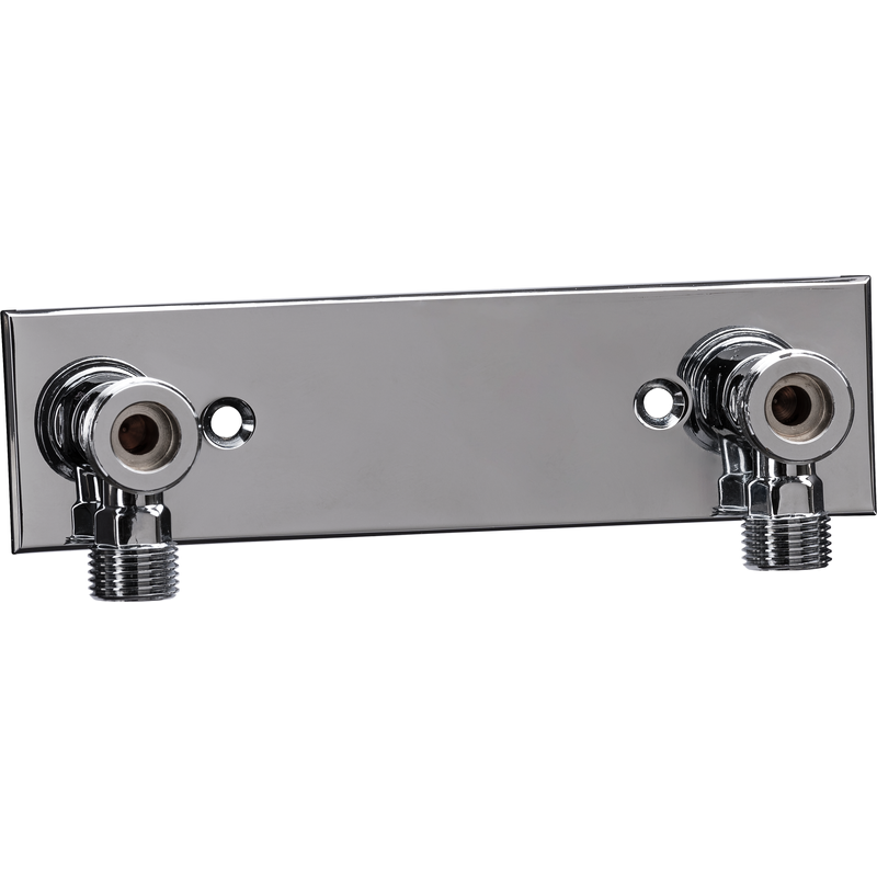 Gelia Blandarfäste Atia R15 150c/c Förkromad Mässing För Utanpåliggande Rördragning  150 Mm, Mässing