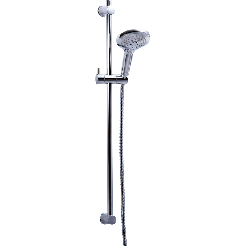 Gelia Duschset Med Handdusch Aqualine 1.75m Slang Max C/c 760 Mm 3-spray Krom  120 Mm