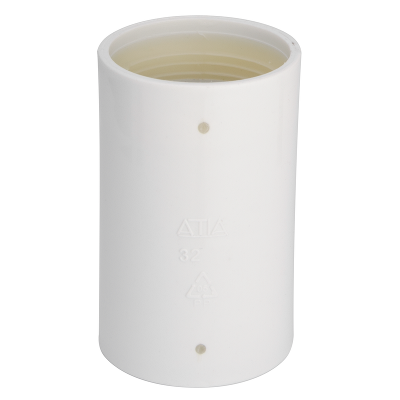 Gelia Muff 40mm Vit Pp Med Gummitätning  Pp (polypropen)