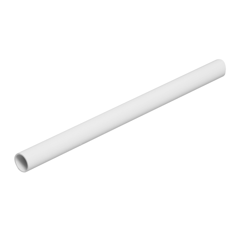 Gelia Pp-rör Vit Utan Muff För Utanpåliggande Montage  400mm X 2m