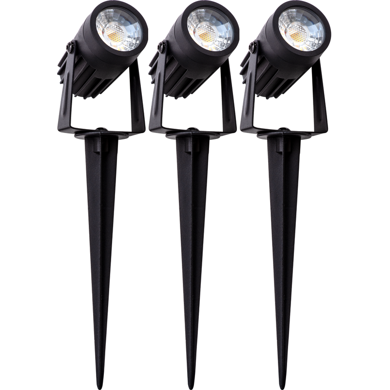 Gelia Spotlight Trädgård Set Djurö 3-pack Med Transformator  3 W, 12 V