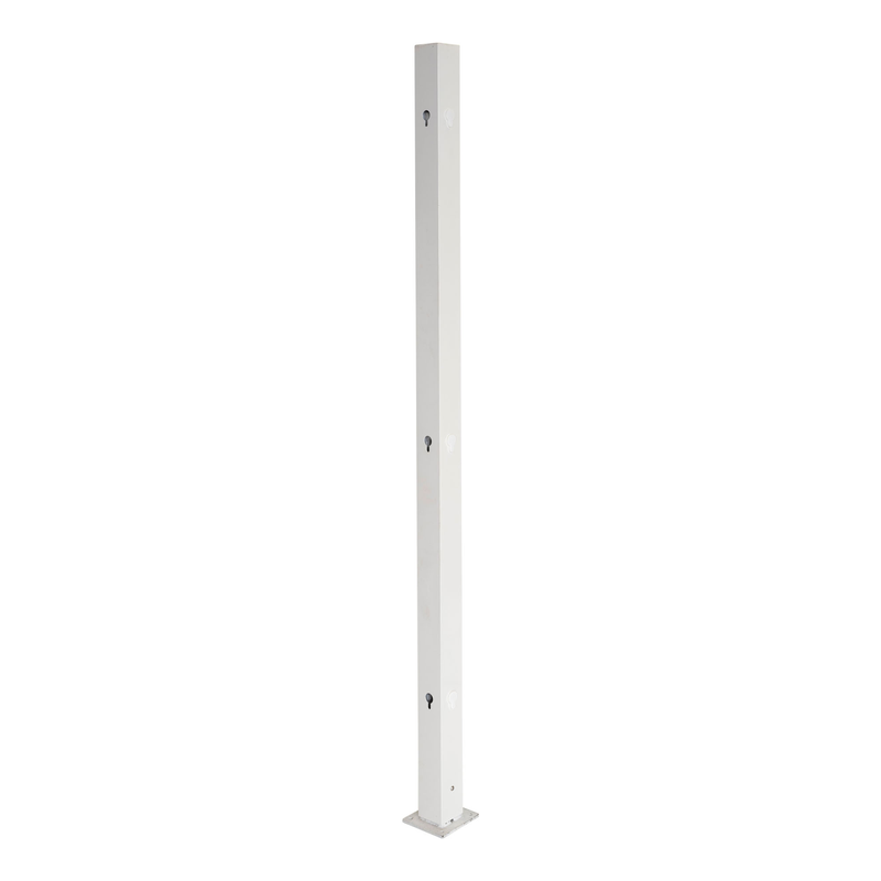 Skotte Garden Stolpe Rand Med Fot Vit Skotte Garden 100 Cm
