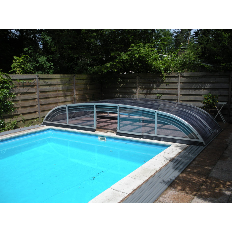 Pooltime Pooltak Nivokit Frontdörr Silver Elox Pooltime 5x10 M, Omonterad Utan Ihopsättning