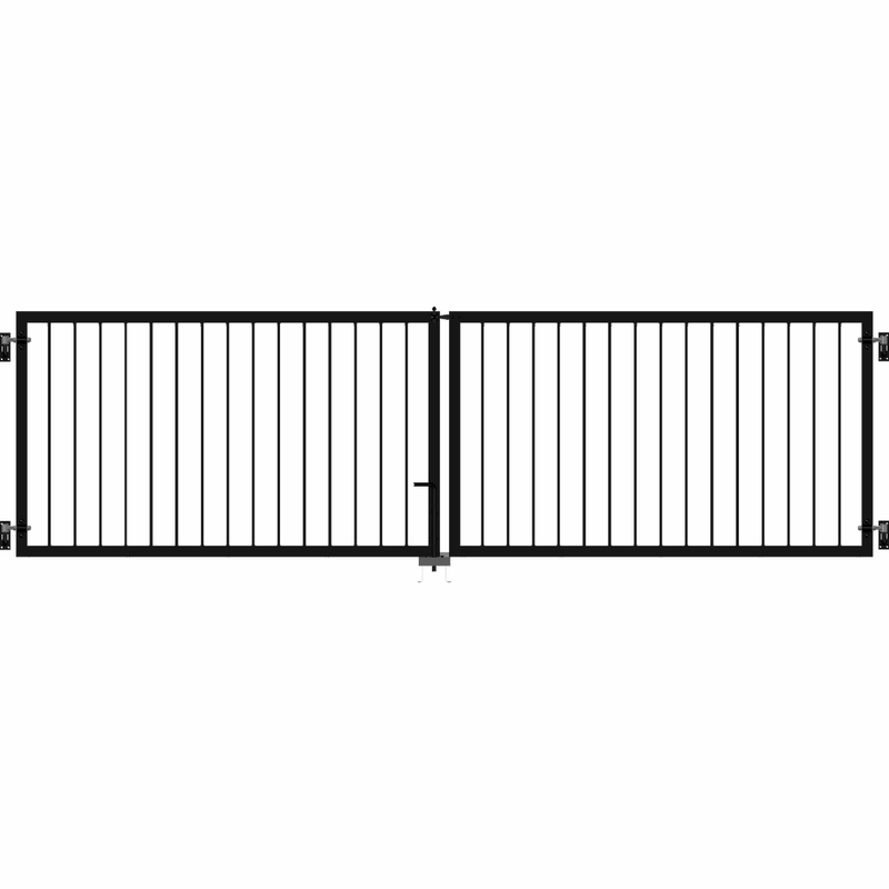 Plus Grind Basic Dubbelt 300x85 Cm Svart  3 Cm, Varmgalvaniserad Och Pulverlackerad