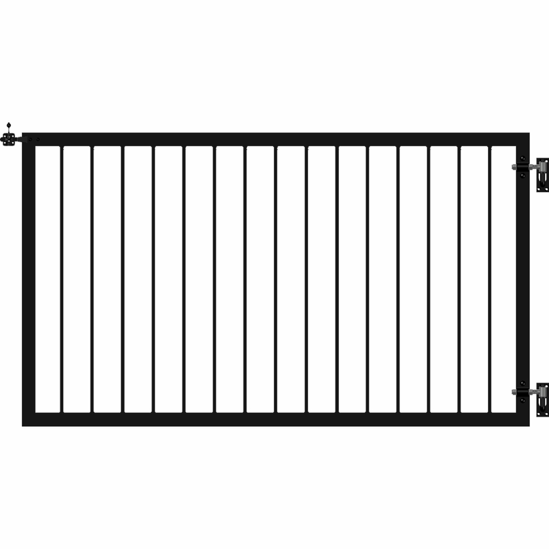 Plus Grind Basic Bred 150x85 Cm Svart  Svart Ral 9005, Varmgalvaniserad Och Pulverlackerad