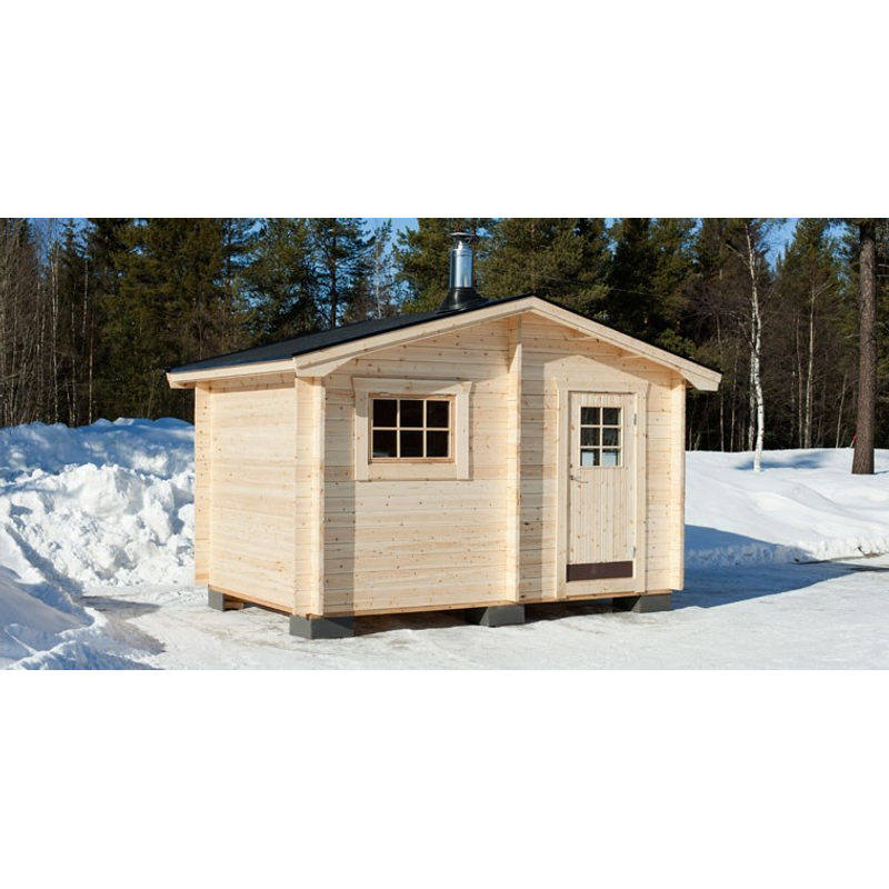 Baseco Bastu Laisa 10 M² Baseco Obehandlat Trä