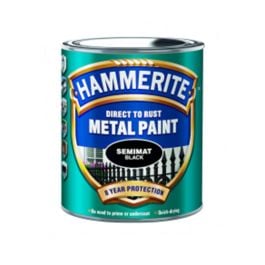 Metallfärg Semimat Finish Svart Hammerite